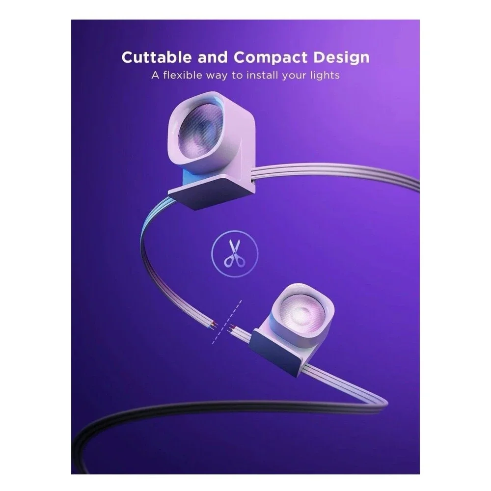 Govee RGBIC String Downlights Smart LED 9. 8ft Lights Works w Alexa Music Sync
